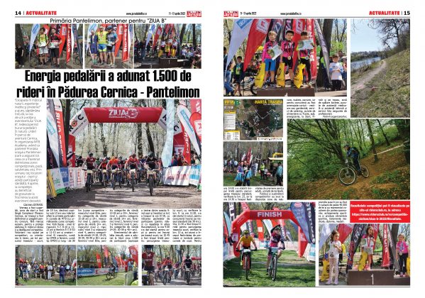 Pag. 14-15, Jurnalul de Ilfov nr. 595, Ziua B, curse bicicliști pădurea Cernica